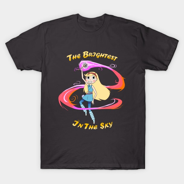 star vs the forces of evil - The Brightest Star in the sky T-Shirt by Ink_Dot